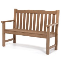 Outdoor Bench 2Person Poly Lumber Garden Bench Allweather Outside Bench With 800 Lbs Weight Capacity Never Rot Or Fade Loo