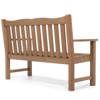 Outdoor Bench 2Person Poly Lumber Garden Bench Allweather Outside Bench With 800 Lbs Weight Capacity Never Rot Or Fade Loo