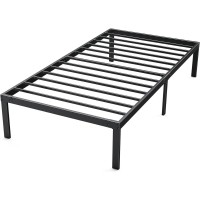 Dumos Bed Frame Twin Size Metal Platform Bed Frame Mattress Foundation With Steel Slat Support No Box Spring Needed Storage