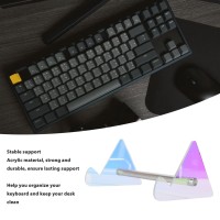 Gowenic Acrylic Computer Keyboard Holder, Computer Keyboard Stand For Desk, Removable Desktop Mechanical Keyboardsstorage Rack For Office Display (Double Layer)
