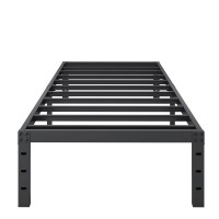 Shland Bed Frame Twin Xl 18 Inch Metal Twin Platform Bed Frame No Box Spring Needed Mattress Foundation Storage Space No Noi