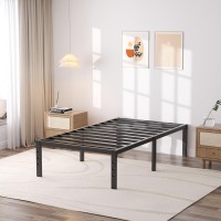 Shland Bed Frame Twin Xl 18 Inch Metal Twin Platform Bed Frame No Box Spring Needed Mattress Foundation Storage Space No Noi