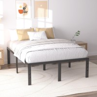 Shland King Size Bed Frame 18 Inch Heavy Duty Metal Platform Bed Frame No Box Spring Needed Mattress Foundation Storage Space