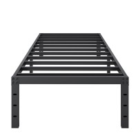 Shland Bed Frame Twin 18 Inch Metal Twin Platform Bed Frame No Box Spring Needed Mattress Foundation Storage Space No Noise