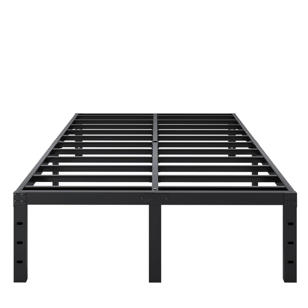 Shland Bed Frame Queen Size 18 Inch Heavy Duty Queen Bed Frame Metal Platform No Box Spring Needed Mattress Foundation Easy A