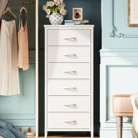 Huuger 6 Drawer Dresser For Bedroom Tall Dresser Chests Of Drawers Fabric Dresser For Closet Bedroom Night Stand End Tabl