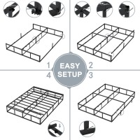 Shland Box Springs Full Size 9 Inch High Profile Queen Box Spring Strong Metal Frame Mattress Foundation With Fabric Cover Box