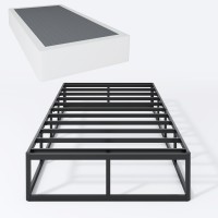 Shland Twin Xl Box Spring 9 Inch High Profile Metal Frame Mattress Foundation Twin Xl Size Box Spring With Fabric Cover Easy As