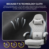 Gtplayer Gaming Chair Computer Office Chair With Pocket Spring Cushion Linkage Armrests And Footrest High Back Ergonomic Comp