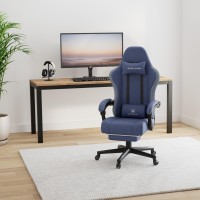 Gtplayer Gaming Chair Computer Office Chair With Pocket Spring Cushion Linkage Armrests And Footrest High Back Ergonomic Comp