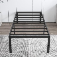 Cieemine 12 Inch Twin Xl Bed Frames Heavy Duty Metal Bed Frame Twin Xl No Box Spring Needed Easy Assembly Noisefree White