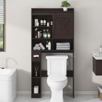 Over The Toilet Storage Cabinet Farmhouse Storage Cabinet Over Toilet With Sliding Barn Door Toilet Paper Holder Stand Home S