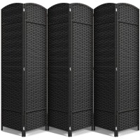 Sorbus 6 Panel Room Divider 6 Ft Tall Privacy Screen Extra Wide Double Hinged Panels Mesh Handwoven Design Partition Room