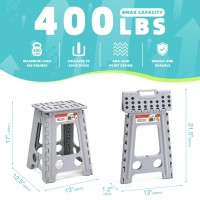 Acstep Folding Step Stool 175 Inch Heavy Duty Step Stool Foldable For Adults And Kids Collapsible Stepping Stool With Handle