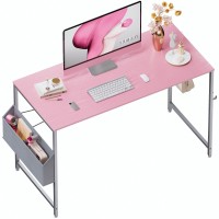 Pamray 47 Inch Computer Desk For Small Spaces With Storage Bag Home Office Work Desk With Headphone Hook Small Office Desk Stu