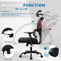 Winrise Office Chair Ergonomic Desk Chair Comfy Computer Chair Big And Tall Home Office Chair With Back Support Mesh Office Ch