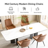 Nalupatio Modern Dining Chairs Set Of 4 Comfy Dining Room Chairs With Thick Cushions Upholstered Fabric Kitchen Side Chairs Wi