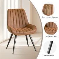 Nalupatio Modern Dining Chairs Set Of 4 Comfy Dining Room Chairs With Thick Cushions Upholstered Fabric Kitchen Side Chairs Wi