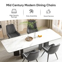 Nalupatio Modern Dining Chairs Set Of 4 Comfy Dining Room Chairs With Thick Cushions Upholstered Fabric Kitchen Side Chairs Wi