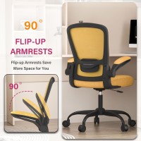 Office Chair Ergonomic Desk Chair With Adjustable Lumbar Support High Back Mesh Computer Chair With Flipup Armrestsbifma Pas