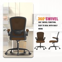 Office Chair Ergonomic Desk Chair With Adjustable Lumbar Support High Back Mesh Computer Chair With Flipup Armrestsbifma Pas