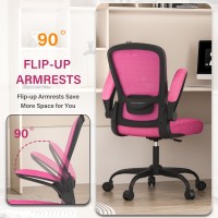 Office Chair Ergonomic Desk Chair With Adjustable Lumbar Support High Back Mesh Computer Chair With Flipup Armrestsbifma Pas