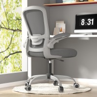 Office Chair Ergonomic Desk Chair With Adjustable Lumbar Support High Back Mesh Computer Chair With Flipup Armrestsbifma Pas