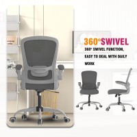 Office Chair Ergonomic Desk Chair With Adjustable Lumbar Support High Back Mesh Computer Chair With Flipup Armrestsbifma Pas