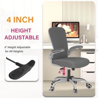 Office Chair Ergonomic Desk Chair With Adjustable Lumbar Support High Back Mesh Computer Chair With Flipup Armrestsbifma Pas