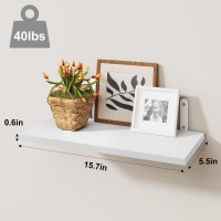 Fixwal Wall Floating Shelves For Bedroom Decor 4 Sets Wood Floating Shelves For Wall Wall Mounted Floating Shelf For Bathroom