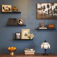 Fixwal Floating Shelves For Wall 4 Sets Wall Shelves Farmhouse Wood Wall Shelf Wall Mounted Floating Shelves For Bedroom Decor