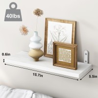 Fixwal Wood Floating Shelves For Wall Decor Wall Shelves Set Of 6 Wall Mounted Floating Shelf For Bedroom Decor Bathroom Stor