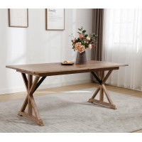 ZH4YOU Farmhouse Dining Table, 69