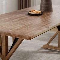 ZH4YOU Farmhouse Dining Table, 69