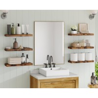 Fixwal 158In Floating Shelves Set Of 6 Wood Shelves Farmhouse Shelf Wall Decor For Bathroom Bedroom Living And Kitchen Room