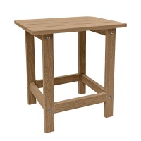 Meluvici Outdoor Side Table Hdps Single Adirondack Side Table Weather Resistant Outdoor Table For Adirondack Chair Outside En