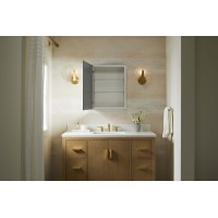 Kohler Embark Medicine Cabinet Deep Rectangular Storage With Adjustable Shelves And Mirrored Door 15 X 26