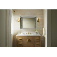 Kohler K55063Na Embark Medicine Cabinet Adjustable Shelves With Mirrored Doors 25 X 26