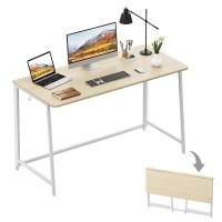 Wohomo Folding Desk Small Foldable Desk 472 For Small Spaces Space Saving Computer Table Writing Workstation For Home Offic