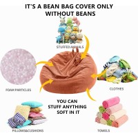 Nobildonna Bean Bag Chair Cover No Filler For Kids And Adults Extra Large 300L Bean Bag Stuffed Animal Storage Washable Soft