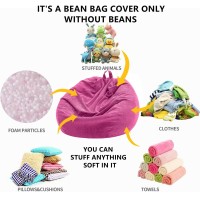 Nobildonna Bean Bag Chair Cover No Filler For Kids And Adults Extra Large 300L Bean Bag Stuffed Animal Storage Washable Soft