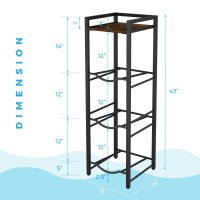 5 Gallon Water Jug Holder With Top Shelves 4Tier Water Jug Holder Water Cooler Jug Rack Water Jug Dispenser Stand Water Hold