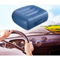 Yitongxxsun With Carry Handle Comfortable Cushion For Home Office Chair Pad Car Seat Cushion Effectively Increase The Field Of View By 12Cm/ 4.7In,And Lower Back Fatigue Relief (Navy Blue)