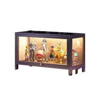 Xtrybhd Display Case, Flip Door Acrylic Display Case, Curio Cabinet, Figurine Display Case With Acrylic Cabinet Doorsealed (Size : 1-Tier Storage)