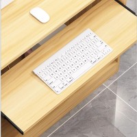 Generic Front Desk Counter Table With Shelf & Lockable Drawers,Office Computer Table With Large Storage Cabinet,Retail Counter For Checkout. (Light Walnut,36.11In*16.53In47.24In)