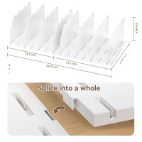 Soyo Adjustable Shelf Divider For Closet Acrylic Purse Organizers For Closet Handbag Shelf Dividers Bookshelf Separator Organ