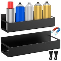 2 Pcs Magnetic Aerosol Spray Can Holder Magnet Toolbox Bottle Holder Wall Mounted Spray Bottle Rack Mechanic Paint Bottle Can