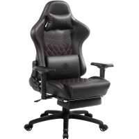 Dowinx Gaming Chair Ergonomic Racing Style Recliner With Massage Lumbar Support 4D Armrests Gamer Chair For Computer Pu Leather