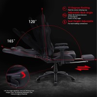 Dowinx Gaming Chair Ergonomic Racing Style Recliner With Massage Lumbar Support 4D Armrests Gamer Chair For Computer Pu Leather