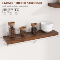 30 Inch Floating Shelves Rustic Wood Floating Shelves For Wall Set Of 2 30 Long Wooden Wall Shelves For Living Room Bedroom